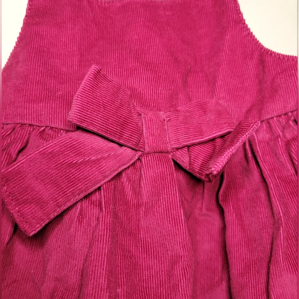 nwot carters 100% cotton courduroy red dress,  18 months